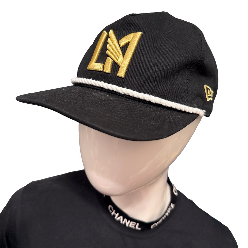 New Era MLS Los Angeles Football Club LAFC The Golfer Black Rope Snapback Cap